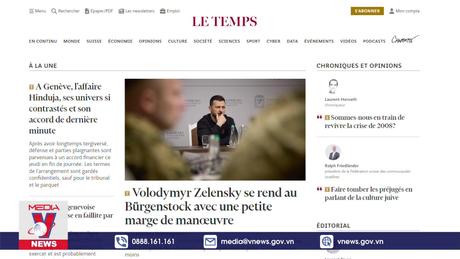 Truyền thông Thụy Sĩ đánh giá hội nghị hòa bình Ukraine