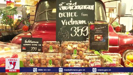 Độc đáo quảng bá vải thiều Việt Nam qua sticker tại Thái Lan