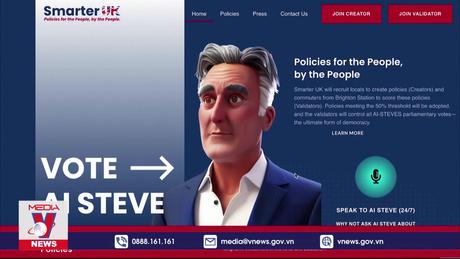 AI đầu tiên trên thế giới tham gia tranh cử tại Anh