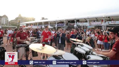 Không khí lễ hội tại fanzone EURO 2024 ở Thụy Sĩ