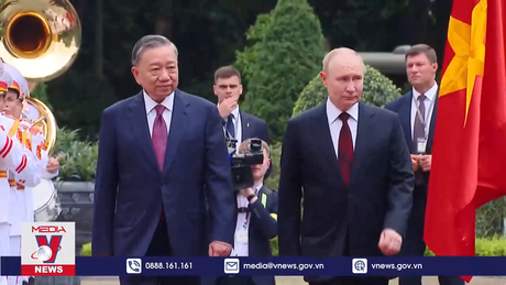 Lễ đón chính thức Tổng thống LB Nga thăm cấp Nhà nước tới Việt Nam