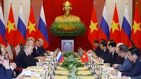 Tổng Bí thư Nguyễn Phú Trọng hội đàm với Tổng thống Liên bang Nga Vladimir Putin