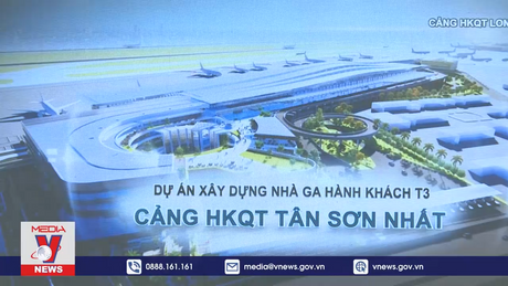 Nhà ga T3 Tân Sơn Nhất hoàn thành 100% phần xây thô