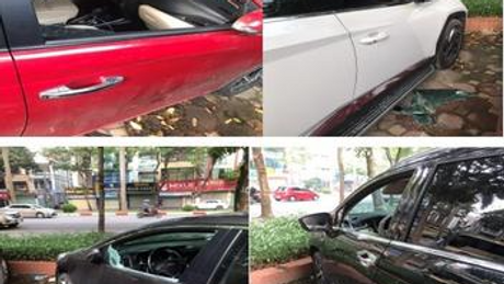 Truy bắt thành công đối tượng đập kính 9 xe ô tô trong đêm tại Hà Đông, Hà Nội