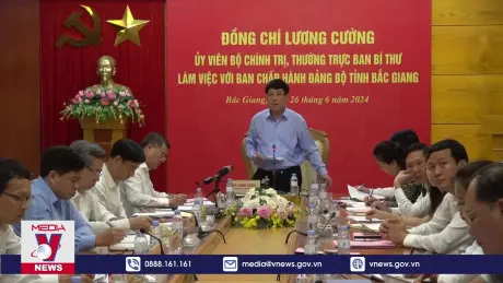 Thường trực Ban Bí thư làm việc với Ban chấp hành Đảng bộ tỉnh Bắc Giang