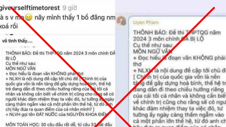 Xác minh đối tượng đăng thông tin sai sự thật về lộ đề thi tốt nghiệp THPT 2024