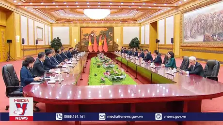 Thủ tướng Phạm Minh Chính hội kiến Tổng Bí thư, Chủ tịch nước Tập Cận Bình