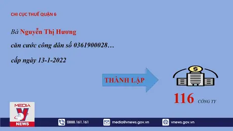Phát hiện một người làm đại diện pháp luật cho 116 công ty