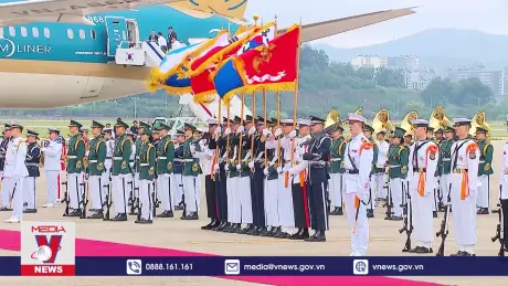 Lễ đón Thủ tướng Phạm Minh Chính thăm Hàn Quốc