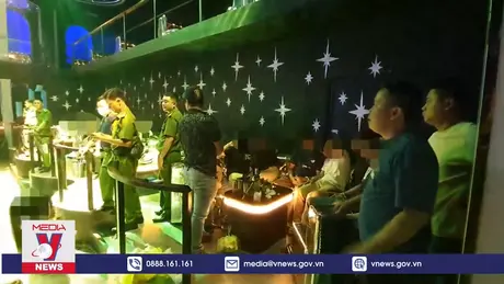 Phát hiện 28 đối tượng dương tính với chất ma túy trong quán Bar