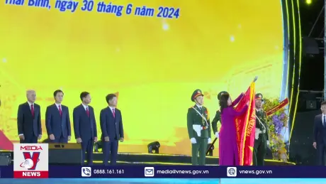 Thành phố Thái Bình đón nhận Huân chương Độc lập hạng Nhì