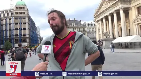 Cổ động viên Bỉ thất vọng sau khi Quỷ Đỏ bị loại