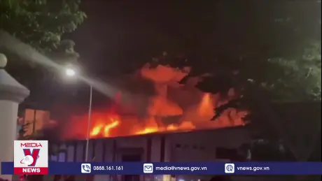 Cháy 2.000 m2 nhà xưởng cho thuê tại Khu công nghiệp Nam Tân Uyên (Bình Dương)