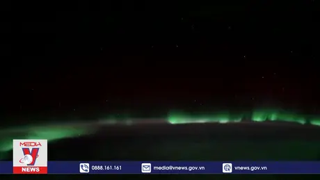 Cực quang tuyệt đẹp nhìn từ không gian