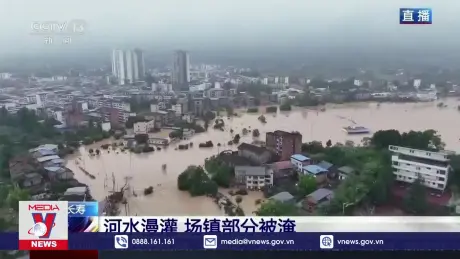 Mưa lớn gây thiệt hại ở Trung Quốc