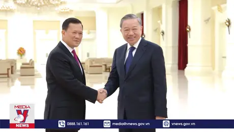 Chủ tịch nước Tô Lâm hội đàm với Thủ tướng Campuchia Hun Mane
