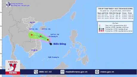 Áp thấp nhiệt đới di chuyển nhanh, gây mưa lớn ở miền Trung