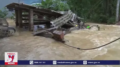 Áp thấp nhiệt đới gây mưa lớn trên đất liền