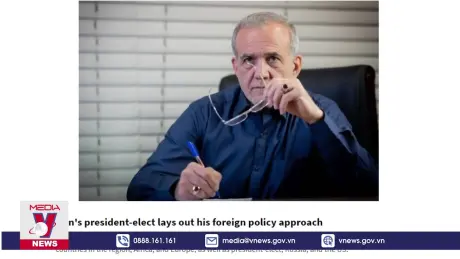 Tổng thống đắc cử Iran khẳng định ưu tiên đối ngoại