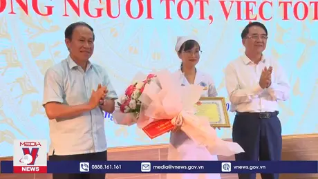 Biểu dương nữ điều dưỡng cứu sống bệnh nhi ngoại viện