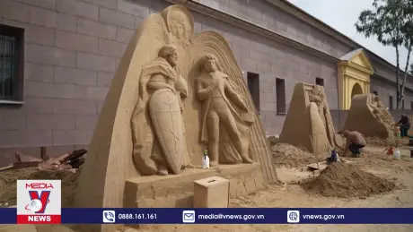 Lễ hội điêu khắc cát ở Nga