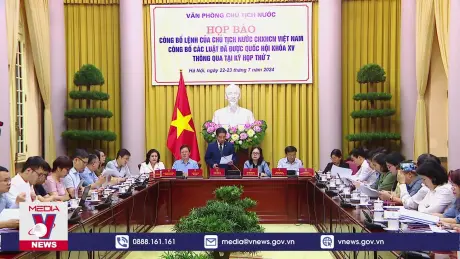 Họp báo công bố Lệnh của Chủ tịch nước