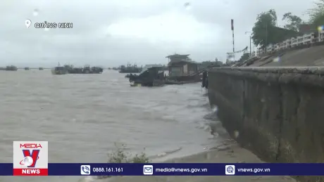 Kiểm tra công tác khắc phục mưa bão tại Quảng Ninh