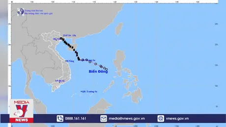 Áp thấp nhiệt đới suy yếu thành vùng áp thấp
