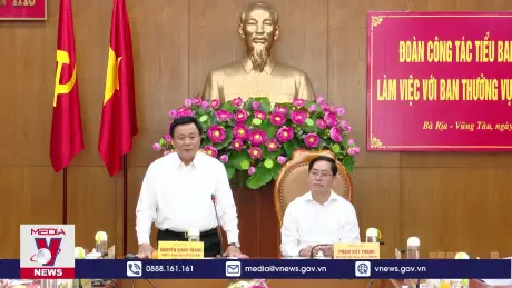 Đồng chí Nguyễn Xuân Thắng làm việc với Ban Thường vụ Tỉnh ủy Bà Rịa-Vũng Tàu