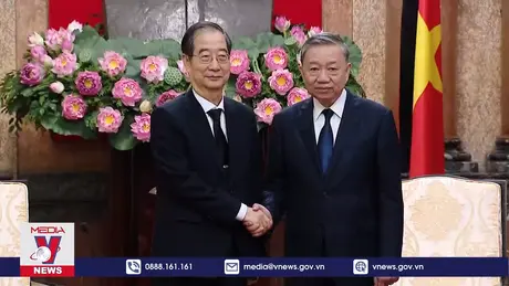 Chủ tịch nước Tô Lâm tiếp Thủ tướng Hàn Quốc Han Duck-soo