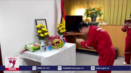 Lễ viếng Tổng Bí thư Nguyễn Phú Trọng tại Giàn Công nghệ Trung tâm số 2