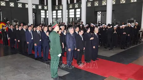 Đoàn Thông tấn xã Việt Nam viếng Tổng Bí thư Nguyễn Phú Trọng