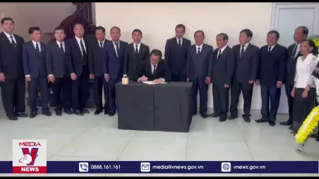 Trang trọng Lễ viếng và ghi sổ tang Tổng Bí thư Nguyễn Phú Trọng tại nhiều quốc gia