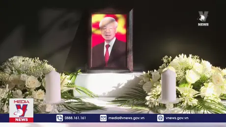 Xúc động Lễ viếng Tổng bí thư Nguyễn Phú Trọng tại nhiều quốc gia