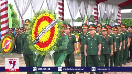 Đồng Tháp truy điệu, cải táng 97 hài cốt liệt sỹ