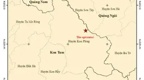 Kon Tum xảy ra động đất mạnh nhất từ trước đến nay với độ lớn 5.0