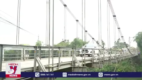Cầu treo sông Giăng xuống cấp trầm trọng