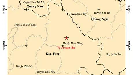 Kỷ lục về động đất ở Kon Tum được thiết lập, mỗi giờ có hơn 1 trận