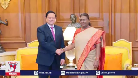 Thủ tướng Phạm Minh Chính hội kiến Tổng thống Ấn Độ