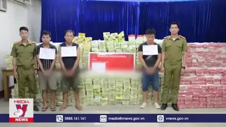 Lào thu giữ gần 1,5 tấn ma túy