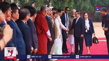 Lễ đón chính thức Thủ tướng Phạm Minh Chính thăm Ấn Độ