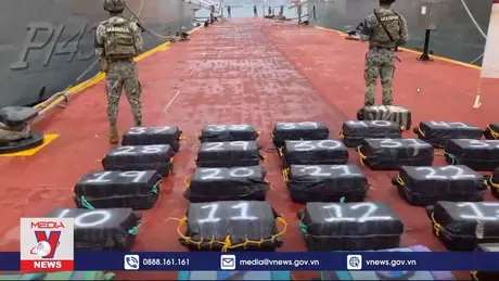 Hải quân Mexico phát hiện 1,5 tấn bột trắng nghi cocaine