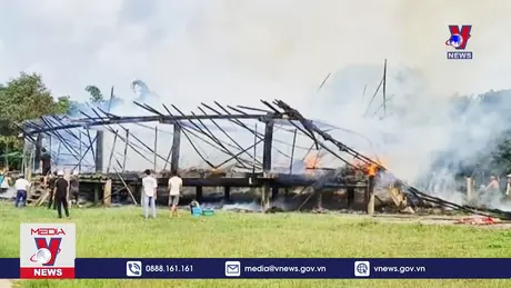 Cháy nhà rông truyền thống đẹp nhất Gia Lai