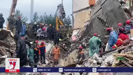 Sập một phần chung cư ở Nga, 10 người thiệt mạng