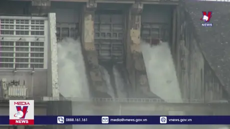 Mở một cửa xả mặt hồ thủy điện Thác Bà