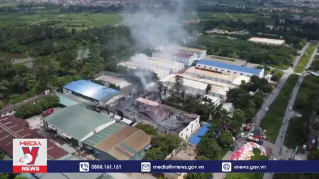 Cháy tại Công ty TNHH Khang Trang - Hà Nội