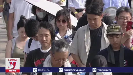 Nhật Bản tưởng niệm 79 năm vụ ném bom nguyên tử xuống Hiroshima