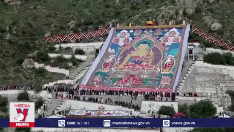 Độc đáo lễ hội Shoton tại Tây Tạng