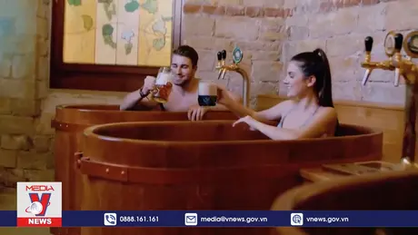 Độc đáo spa bia tại Cộng hoà Séc