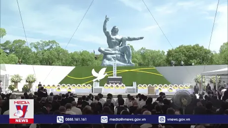 Nhật Bản tưởng niệm 79 năm vụ ném bom hạt nhân tại Nagasaki